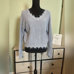 Moon and Madison Distressed Sweater